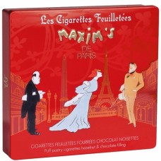 RED TIN CHOCOLATE AND HAZELNUTS CIGARETTES